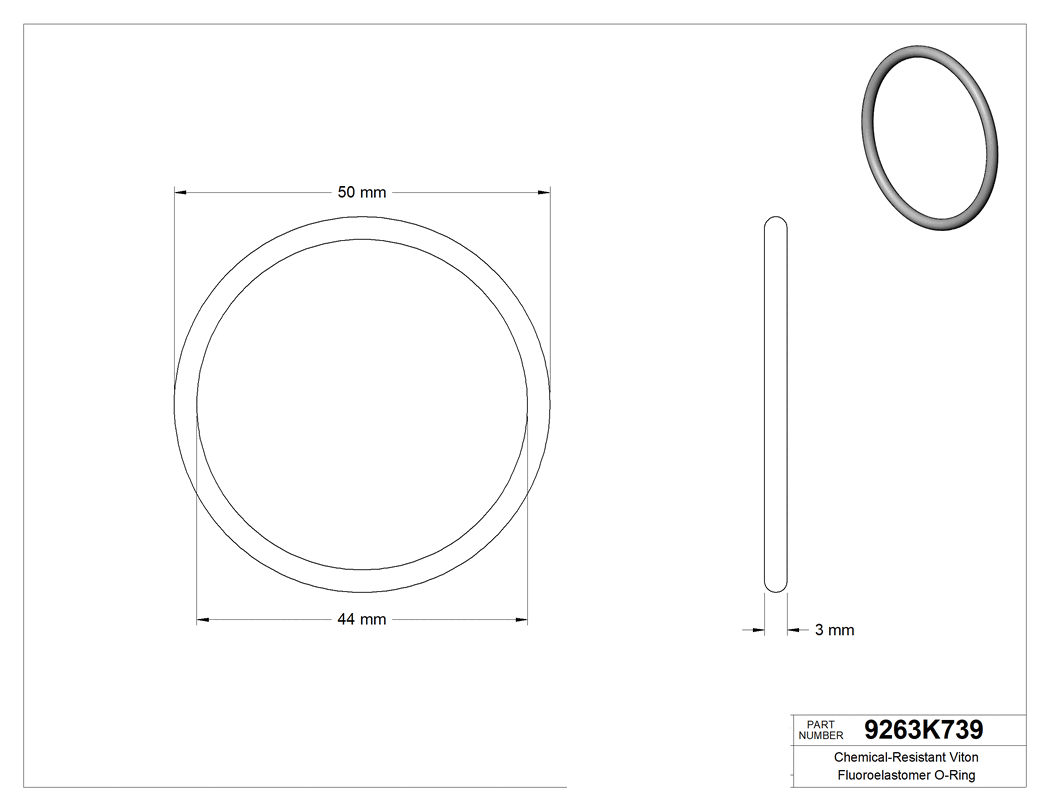 Technical drawing - 9263K739